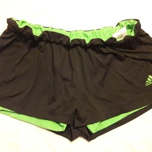 Black And Green Adidas Shorts
